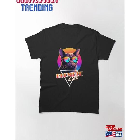 Other - Wave Burmese Cat Design Classic Tshirt Unisex